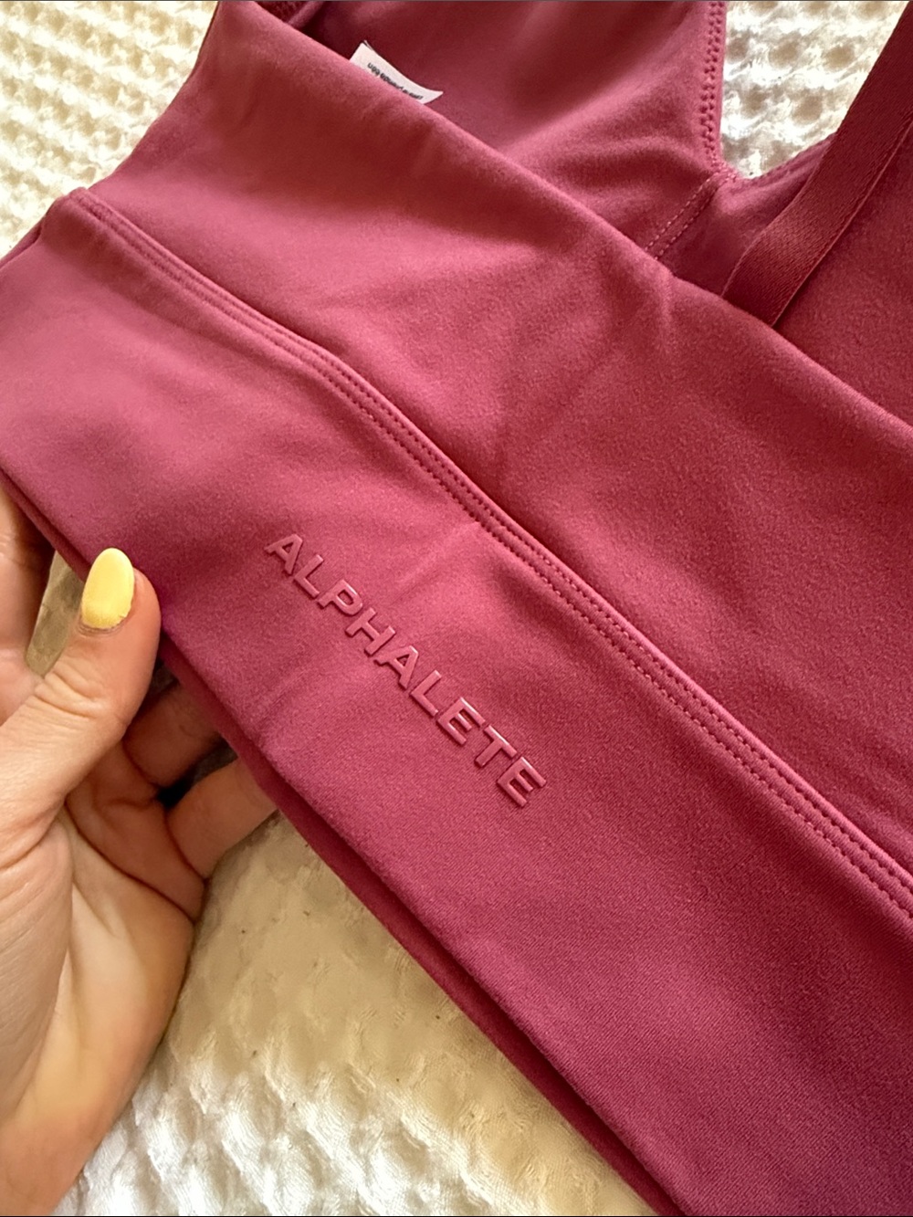 Alphalete Wine Padded Sports Bralette - Picture 4 of 4